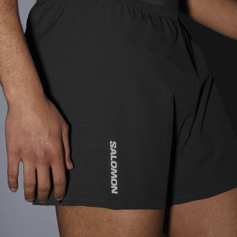 Black Salomon Cross 5'' Men's Shorts | IE LG3167